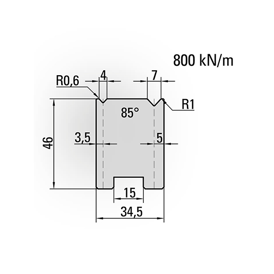 2V press brake dies